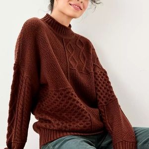 American Eagle Brown Oversized Sweater